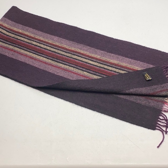 PURPLE Wool Scarf, 12 X36" *P1057 - Picture 1 of 5